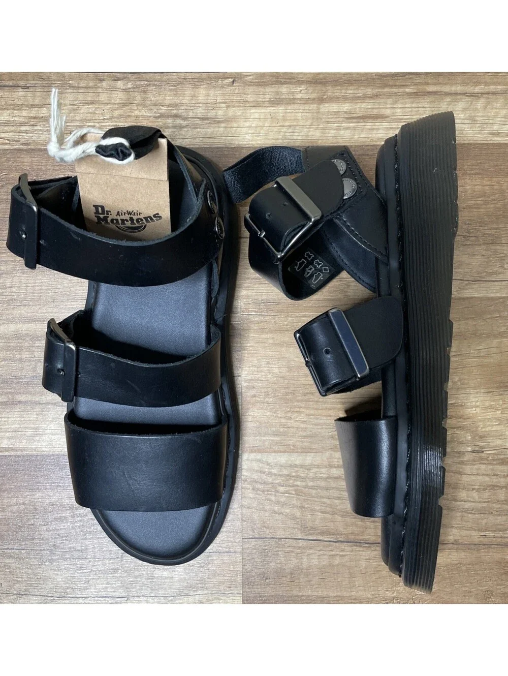 Dr. Martens Gryphon Brando Gladiator Sandals in Black EU 36 Women's Size 5